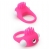 Розовое эрекционное кольцо с щеточкой LIT-UP SILICONE STIMU RING 5 - Dream Toys - в Грозном купить с доставкой