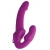 Ярко-розовый безремневой вибрострапон Evoke Vibrating Strapless Silicone Strap-on Dildo - XR Brands - купить с доставкой в Грозном
