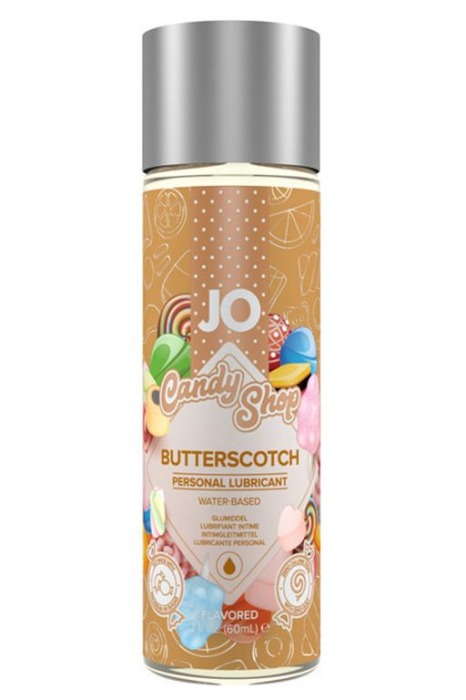 Смазка на водной основе Candy Shop Butterscotch с ароматом ирисок - 60 мл. - System JO - купить с доставкой в Грозном