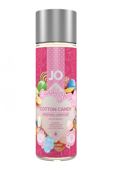 Смазка на водной основе Candy Shop Cotton Candy с ароматом сладкой ваты - 60 мл. - System JO - купить с доставкой в Грозном