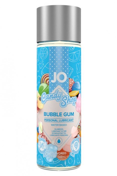 Смазка на водной основе Candy Shop Bubblegum с ароматом жвачки - 60 мл. - System JO - купить с доставкой в Грозном