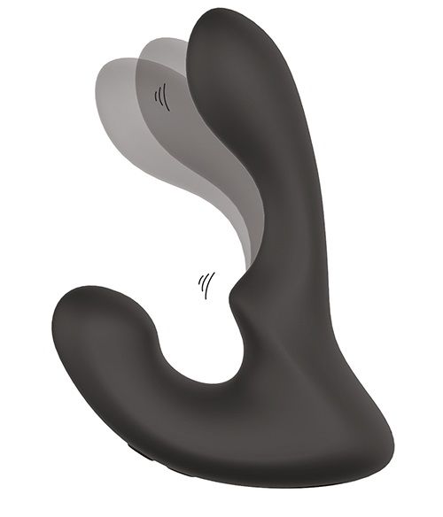 Чёрный массажер простаты с 2 моторами BOOTY ROCKER - Dream Toys - в Грозном купить с доставкой