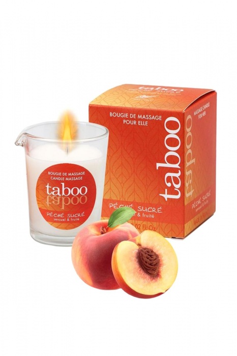 Массажное аромамасло с афродизиаками для женщин RUF Taboo Peche sucre - 60 гр. - RUF - купить с доставкой в Грозном