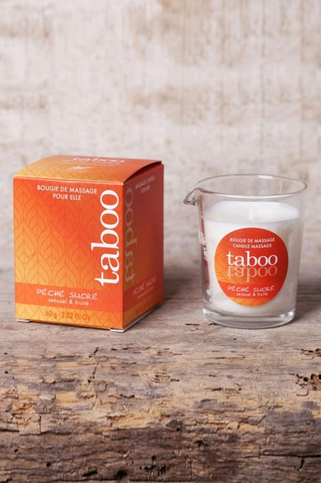 Массажное аромамасло с афродизиаками для женщин RUF Taboo Peche sucre - 60 гр. - RUF - купить с доставкой в Грозном