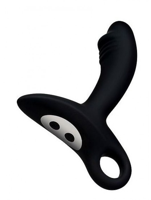 Черный силиконовый анальный вибромассажер Erokey - Erokay - в Грозном купить с доставкой