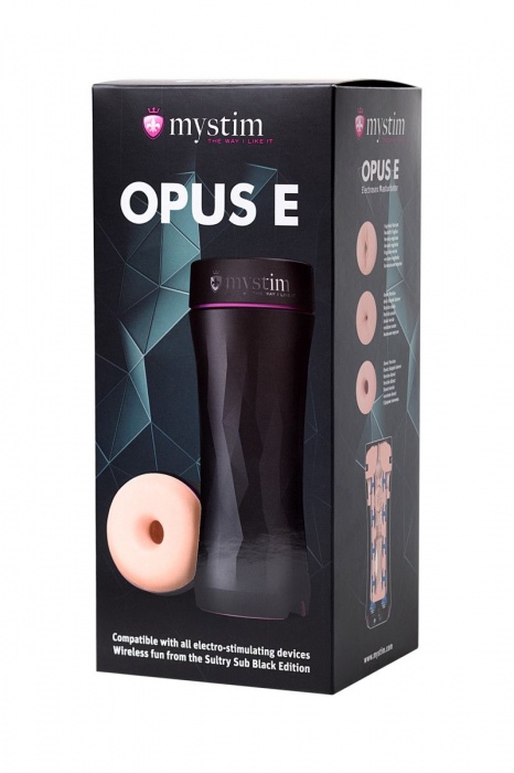 Мастурбатор-анус Opus E Donut с возможностью подключения электростимуляции - MyStim - купить с доставкой в Грозном