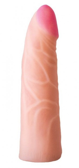 Фаллическая насадка на трусики харнесс - 17,5 см. - LOVETOY (А-Полимер) - купить с доставкой в Грозном