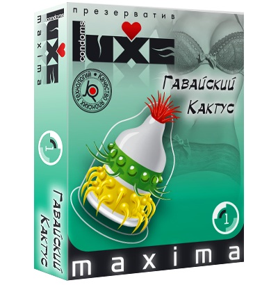 Презерватив LUXE Maxima  Гавайский Кактус  - 1 шт. - Luxe - купить с доставкой в Грозном