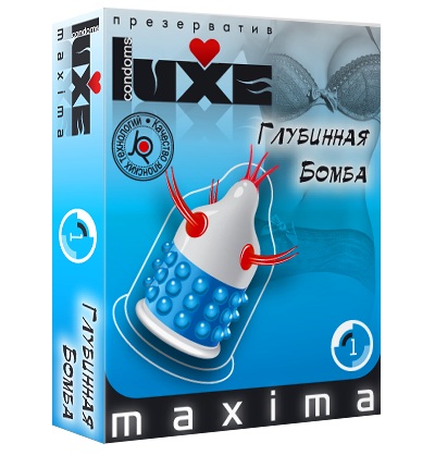Презерватив LUXE Maxima  Глубинная бомба  - 1 шт. - Luxe - купить с доставкой в Грозном