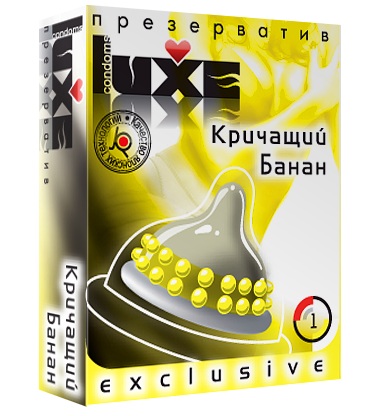 Презерватив LUXE  Exclusive  Кричащий банан  - 1 шт. - Luxe - купить с доставкой в Грозном