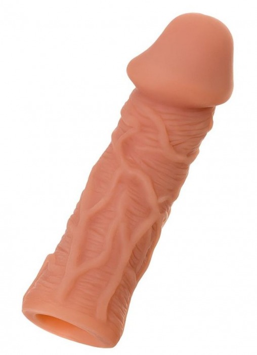 Телесная реалистичная насадка KOKOS Extreme Sleeve 05 с дополнительной стимуляцией - 12,7 см. - KOKOS - в Грозном купить с доставкой
