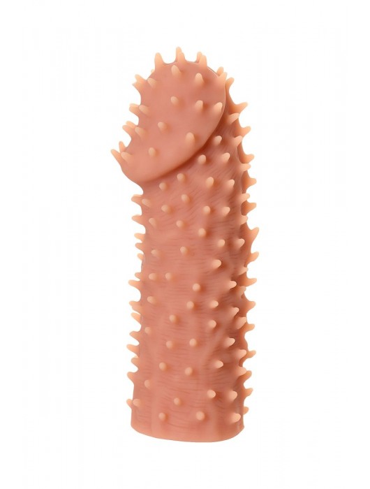 Телесная реалистичная насадка KOKOS Extreme Sleeve 07 с дополнительной стимуляцией - 12,7 см. - KOKOS - в Грозном купить с доставкой