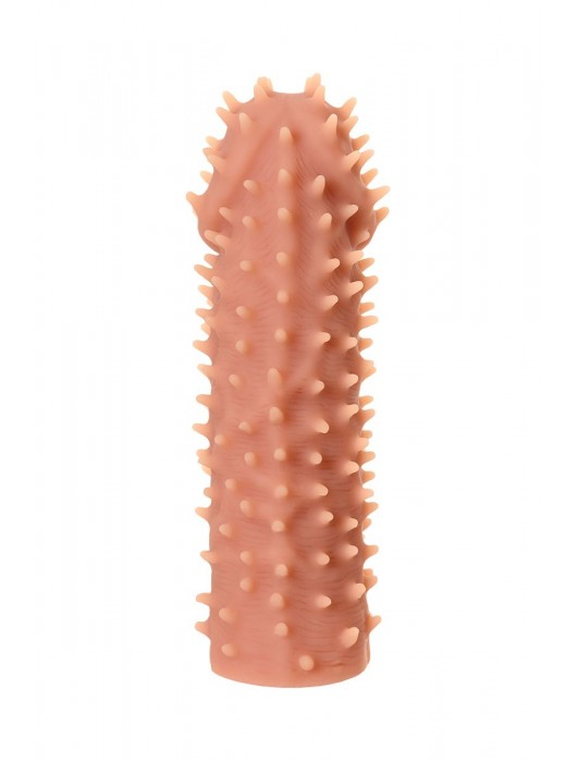 Телесная реалистичная насадка KOKOS Extreme Sleeve 07 с дополнительной стимуляцией - 12,7 см. - KOKOS - в Грозном купить с доставкой