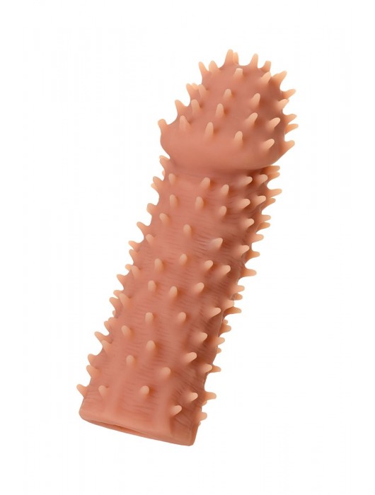 Телесная реалистичная насадка KOKOS Extreme Sleeve 07 с дополнительной стимуляцией - 12,7 см. - KOKOS - в Грозном купить с доставкой