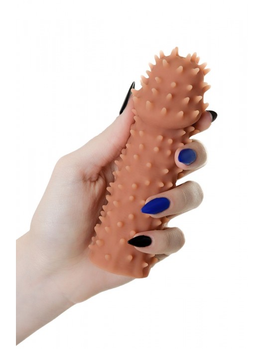 Телесная реалистичная насадка KOKOS Extreme Sleeve 07 с дополнительной стимуляцией - 12,7 см. - KOKOS - в Грозном купить с доставкой