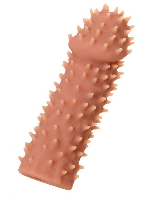 Телесная реалистичная насадка KOKOS Extreme Sleeve 07 с дополнительной стимуляцией - 12,7 см. - KOKOS - в Грозном купить с доставкой