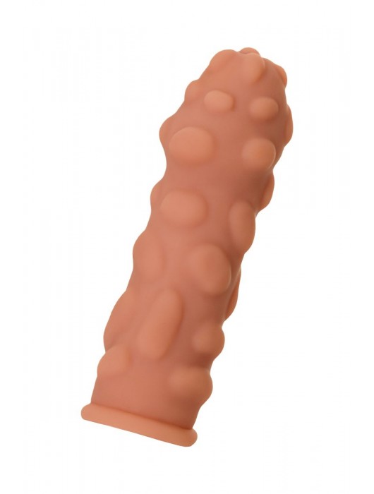 Телесная реалистичная насадка KOKOS Extreme Sleeve 11 с дополнительной стимуляцией - 12,7 см. - KOKOS - в Грозном купить с доставкой