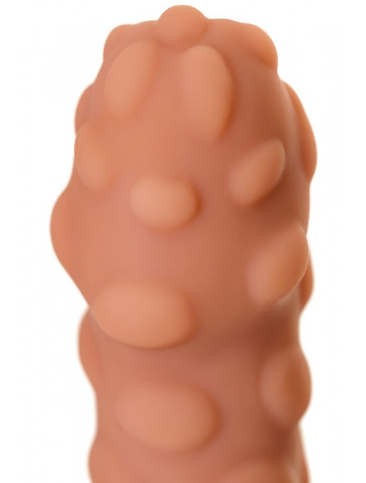 Телесная реалистичная насадка KOKOS Extreme Sleeve 11 с дополнительной стимуляцией - 12,7 см. - KOKOS - в Грозном купить с доставкой