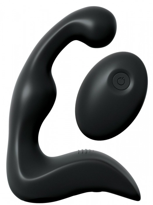 Черный вибромассажер простаты с пультом ДУ Control P-Spot Pro - Pipedream - в Грозном купить с доставкой