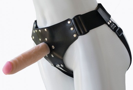 Женский мягкий пояс с насадкой Classic lux-ГЕРЦОГ - 18,2 см. - LOVETOY (А-Полимер) - купить с доставкой в Грозном