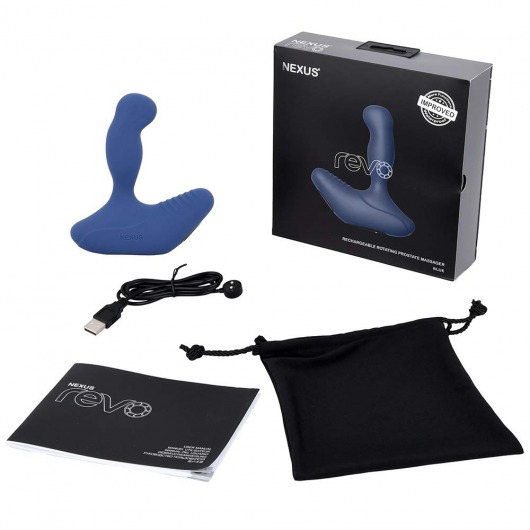 Синий вибромассажер простаты NEXUS REVO 2.0 с вращающейся головкой - Nexus Range - в Грозном купить с доставкой