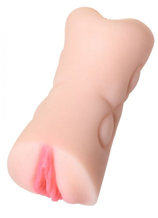 Телесный двусторонний мастурбатор Rich Fruit - вагина и анус - ToyFa - в Грозном купить с доставкой