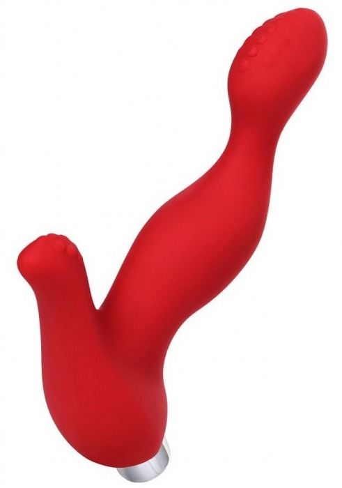 Красный силиконовый вибростимулятор простаты Proman - 12,5 см. - ToyFa - в Грозном купить с доставкой