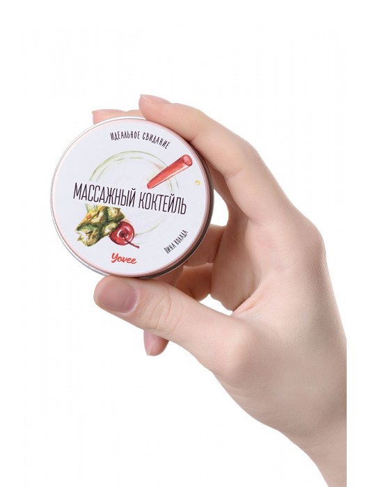 Массажная свеча «Массажный коктейль» с ароматом пина колады - 30 мл. - ToyFa - купить с доставкой в Грозном