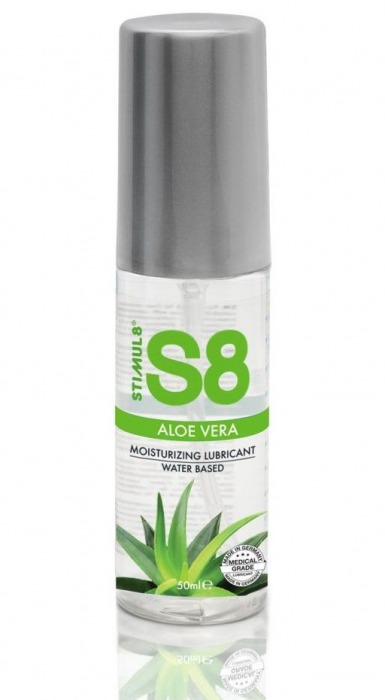Лубрикант на водной основе S8 Aloe Vera Lube с алоэ вера - 50 мл. - Stimul8 - купить с доставкой в Грозном