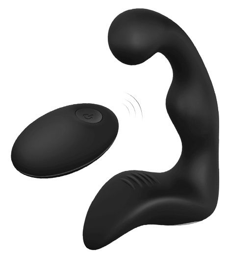 Черный вибромассажер простаты REMOTE BOOTY PLEASER - Dream Toys - в Грозном купить с доставкой