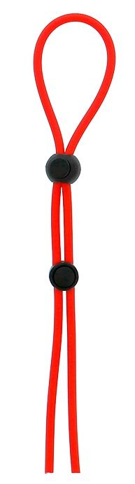 Красное лассо на пенис с двумя бусинами STRETCHY LASSO CAGE - Dream Toys - в Грозном купить с доставкой