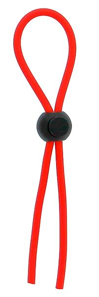 Красное эрекционное лассо с одной бусиной-утяжкой STRETCHY THIN LASSO - Dream Toys - в Грозном купить с доставкой
