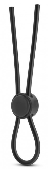 Черное силиконовое лассо на пенис SILICONE LOOP COCK RING - Blush Novelties - в Грозном купить с доставкой
