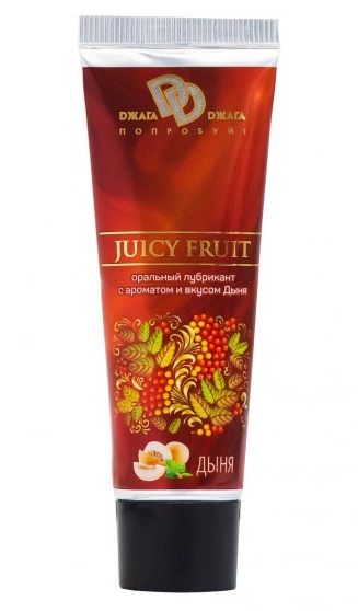Интимный съедобный лубрикант JUICY FRUIT с ароматом дыни - 30 мл. - БиоМед - купить с доставкой в Грозном