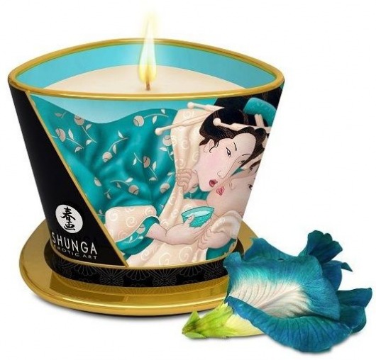 Массажная свеча Island Blossoms - 170 мл. - Shunga - купить с доставкой в Грозном