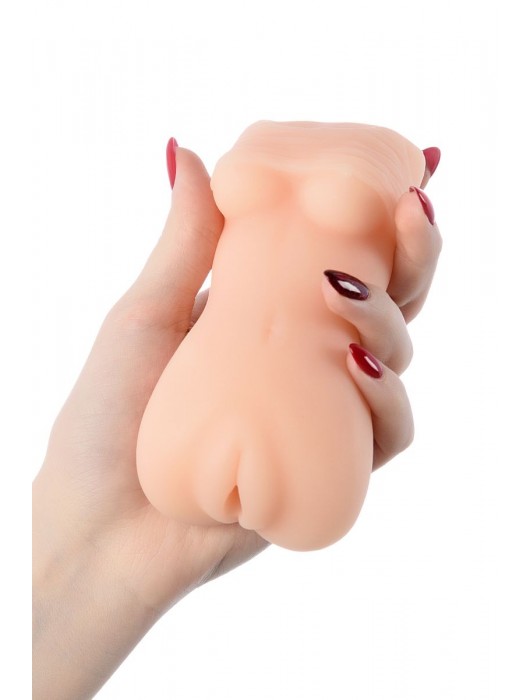 Телесный мастурбатор в виде женской фигурки - Toyfa Basic - в Грозном купить с доставкой