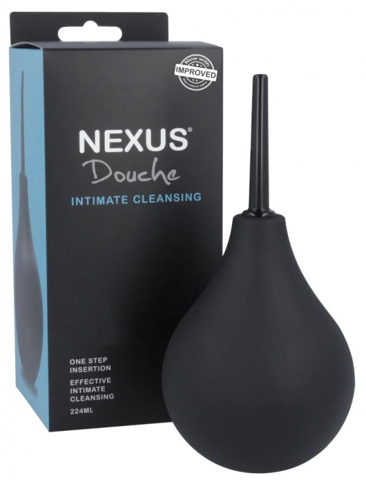 Черный анальный душ с обратным клапаном Non Return Valve Anal Douche - Nexus Range - купить с доставкой в Грозном