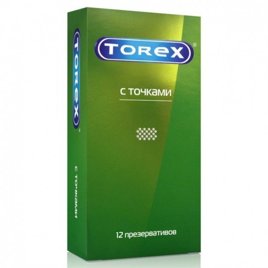 Текстурированные презервативы Torex  С точками  - 12 шт. - Torex - купить с доставкой в Грозном