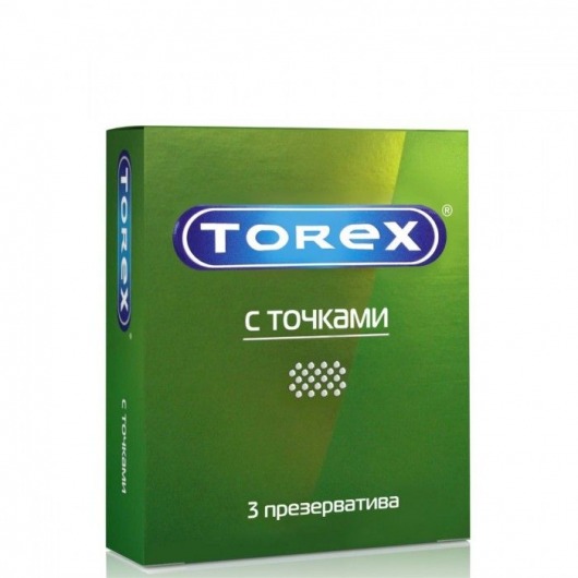 Текстурированные презервативы Torex  С точками  - 3 шт. - Torex - купить с доставкой в Грозном