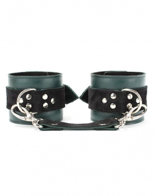 Изумрудные наручники Ladys Arsenal на карабинах - БДСМ Арсенал - купить с доставкой в Грозном