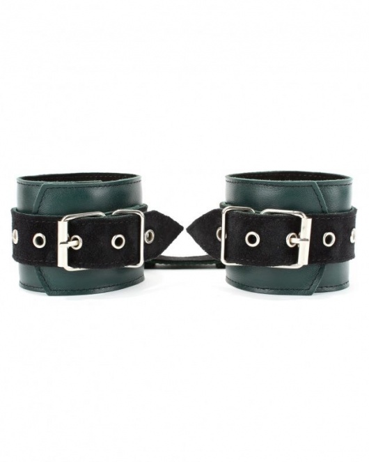 Изумрудные наручники Ladys Arsenal на карабинах - БДСМ Арсенал - купить с доставкой в Грозном