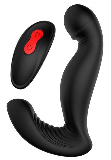 Черный вибромассажер простаты SWIRLING P-PLEASER - Dream Toys - в Грозном купить с доставкой