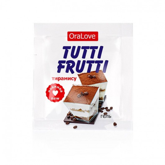 Пробник гель-смазки Tutti-frutti со вкусом тирамису - 4 гр. - Биоритм - купить с доставкой в Грозном