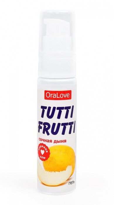 Гель-смазка Tutti-frutti со вкусом сочной дыни - 30 гр. - Биоритм - купить с доставкой в Грозном