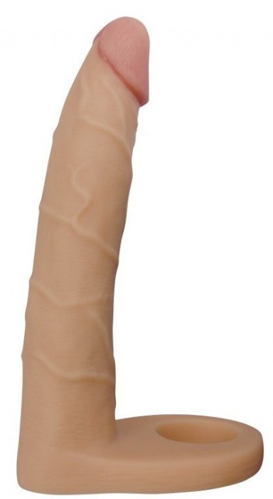 Телесная насадка-фаллоимитатор для двойного проникновения - 17 см. - Lovetoy - купить с доставкой в Грозном