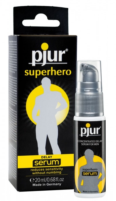 Сыворотка-пролонгатор pjur SUPERHERO Delay Serum - 20 мл. - Pjur - купить с доставкой в Грозном