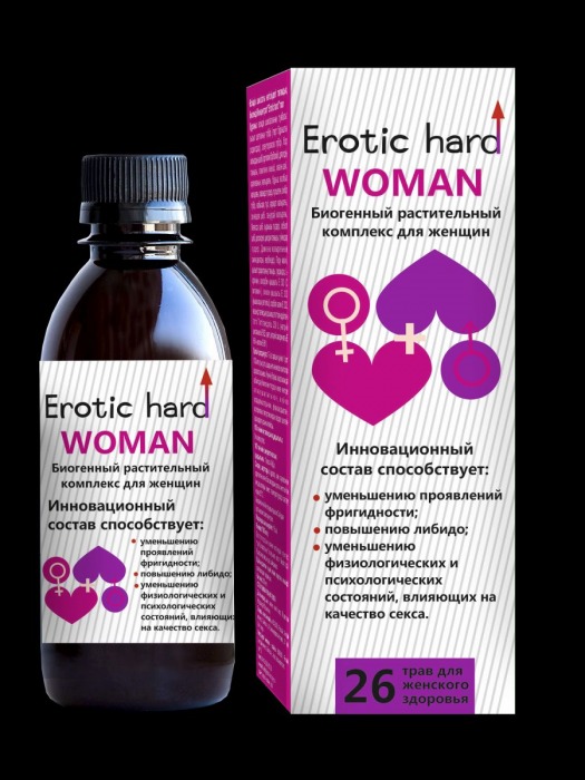 Женский биогенный концентрат для повышения либидо Erotic hard Woman - 250 мл. - Erotic Hard - купить с доставкой в Грозном