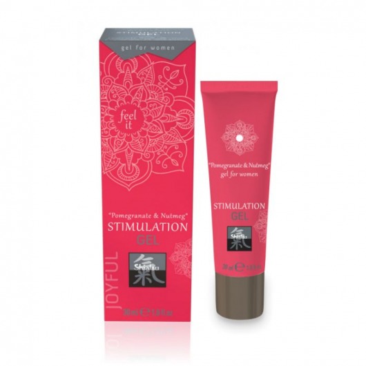 Возбуждающий интимный гель для двоих STIMULATION GEL Pomegranate   Nutmeg - 30 мл. - Shiatsu - купить с доставкой в Грозном