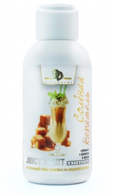 Интимный гель-смазка JUICY FRUIT с ароматом солёной карамели - 100 мл. - БиоМед - купить с доставкой в Грозном