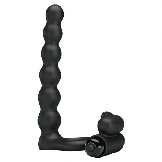 Черная насадка для двойной стимуляции Hercules Penis Sheath III - 15,3 см. - Baile - купить с доставкой в Грозном